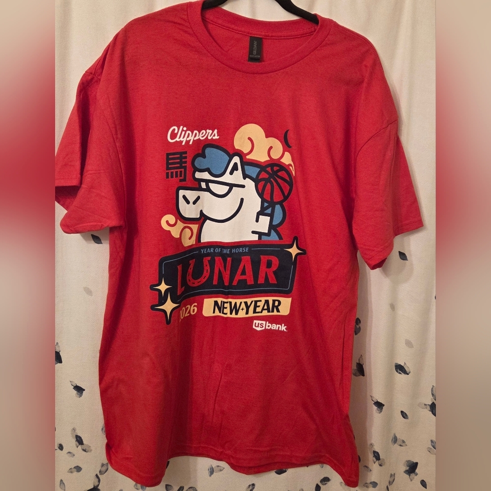Gildan Red Clippers Lunar New Year Graphic Tee